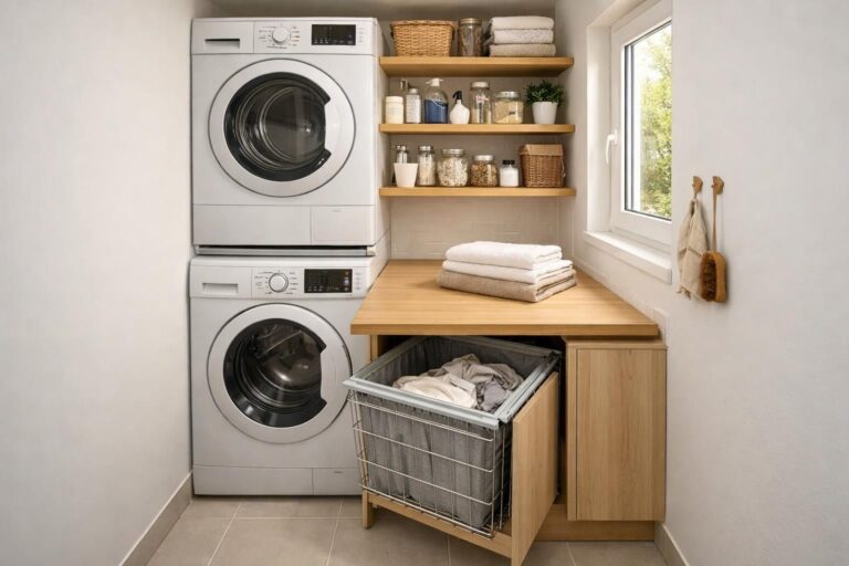 Aménager une petite buanderie de 2m2 : astuces pratiques pour gagner de la place