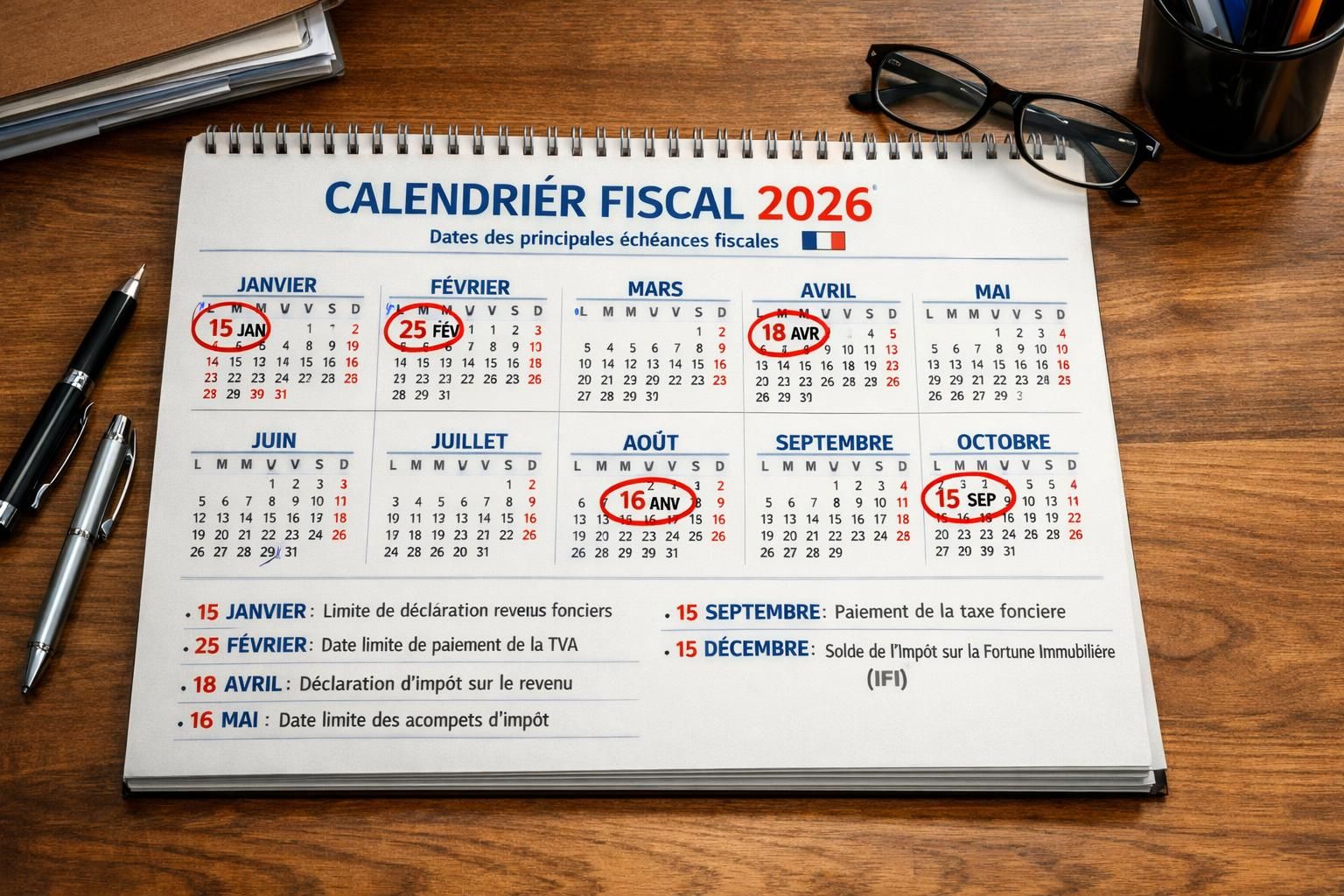 découvrez le calendrier de déclaration d'impôts 2026 avec toutes les dates limites essentielles pour éviter les pénalités et bien préparer votre déclaration fiscale.