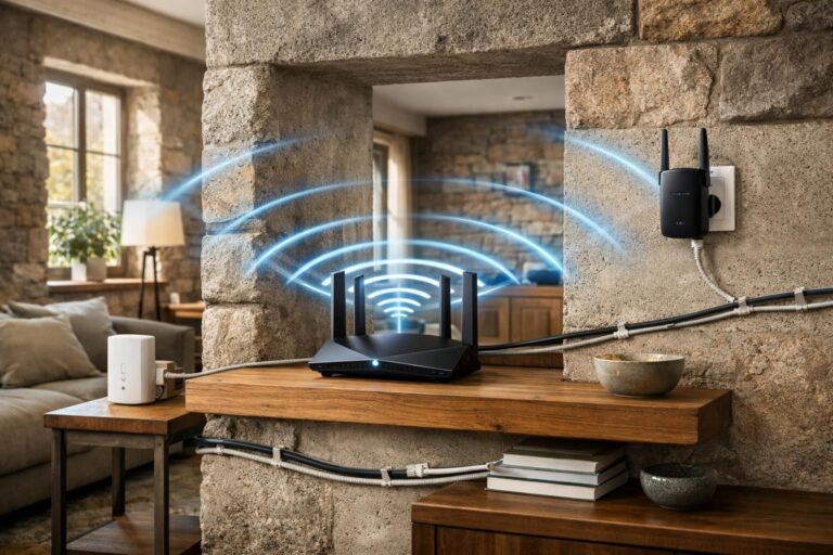 Comment améliorer le signal wifi dans une maison avec murs épais efficacement