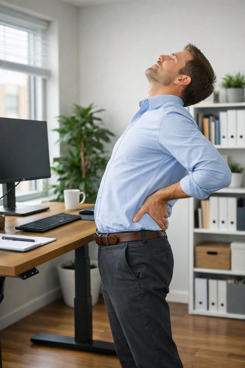 découvrez des exercices simples et efficaces pour soulager le mal de dos au bureau et améliorer votre confort au quotidien.