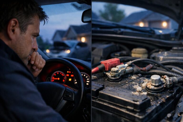 Symptômes d&rsquo;une batterie de voiture faible le matin et comment les reconnaître facilement