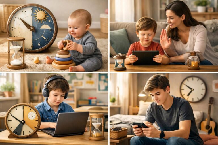 Temps d&rsquo;écran maximum recommandé par âge pour les enfants en 2026